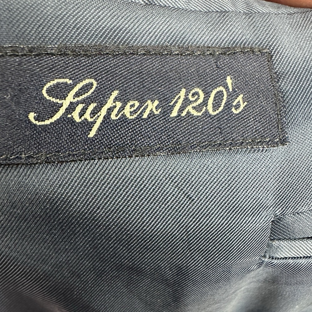 Canali Blue Pinstripe Wool Blazer Jacket Men's 54 EU (44R) Made in Italy* - Picture 5 of 14